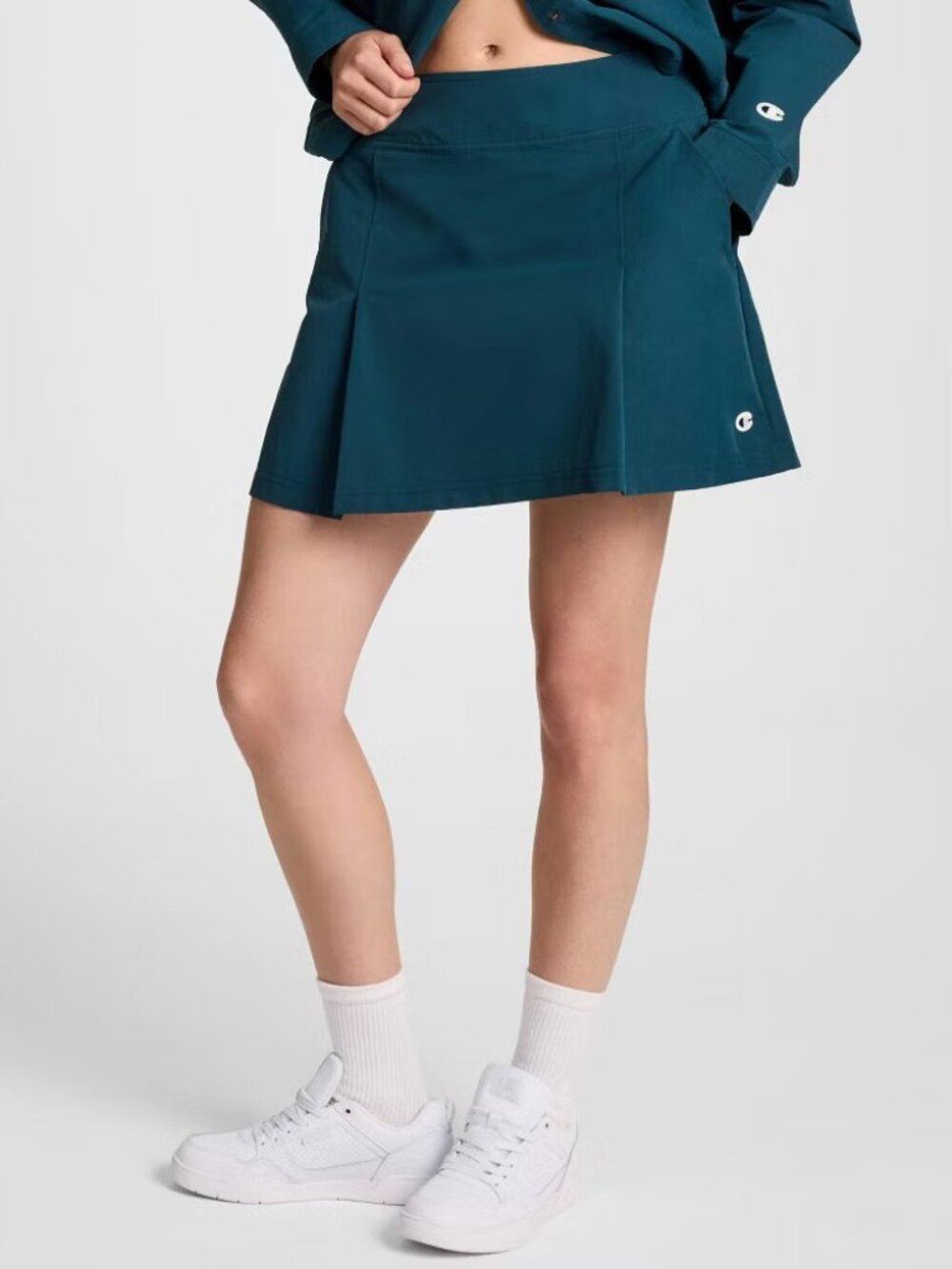 Champion Womens Skort Sz 12 Reflecting Pond Tennis Athletic Skirt Shorts Stretch